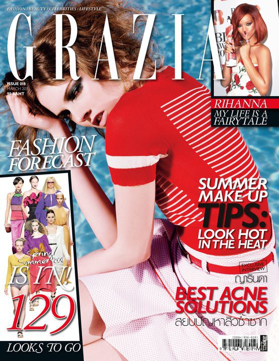 Kristel van Valkenhoef featured on the Grazia Thailand cover from March 2011