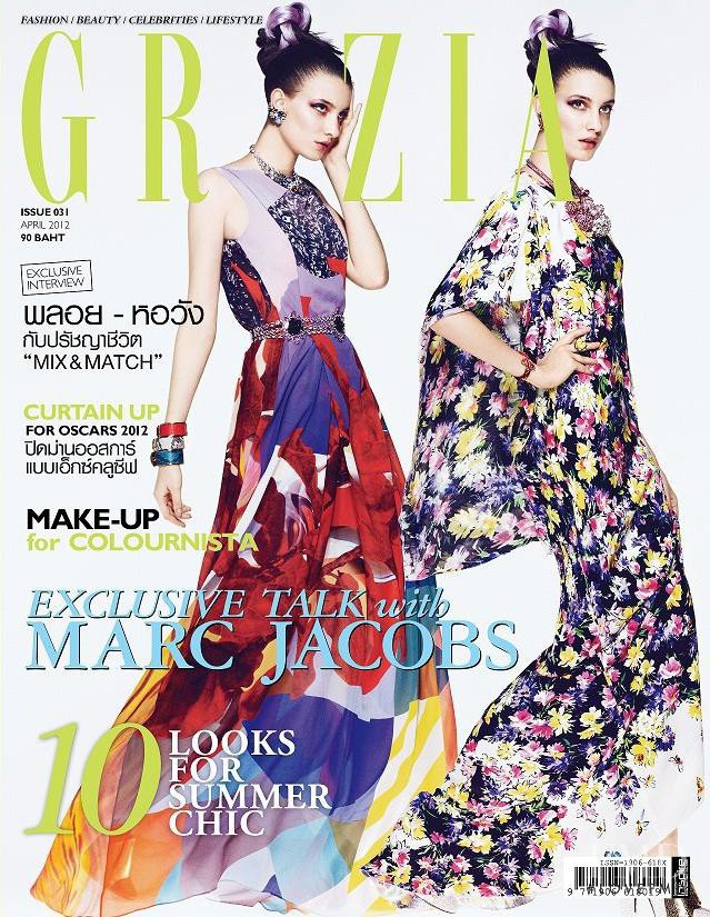 Martyna Frankow featured on the Grazia Thailand cover from April 2012