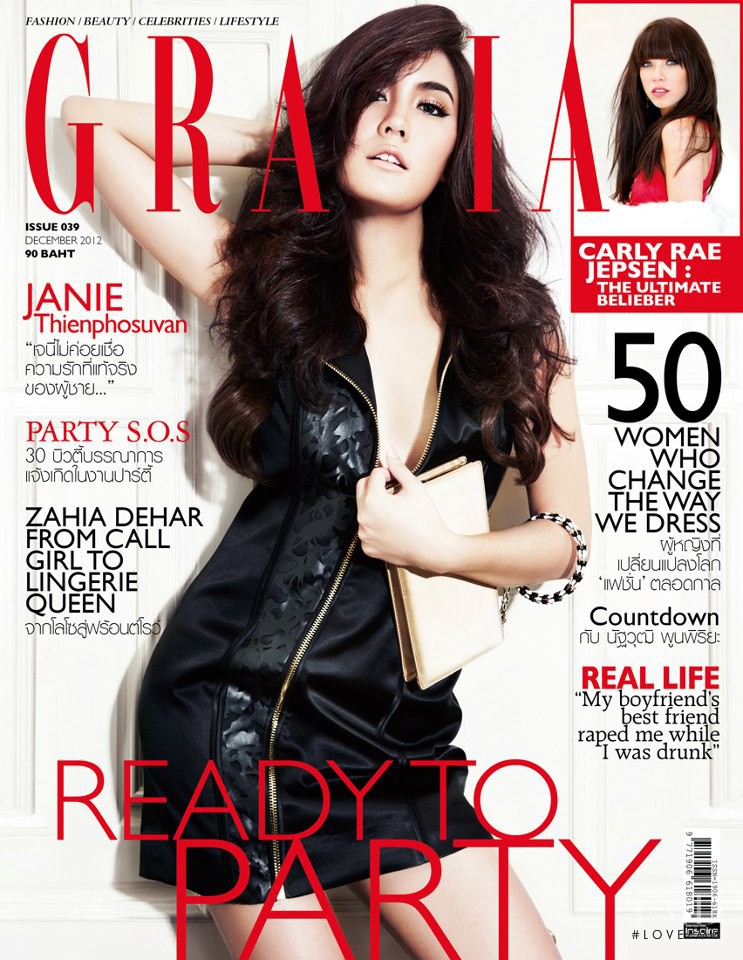  featured on the Grazia Thailand cover from December 2012