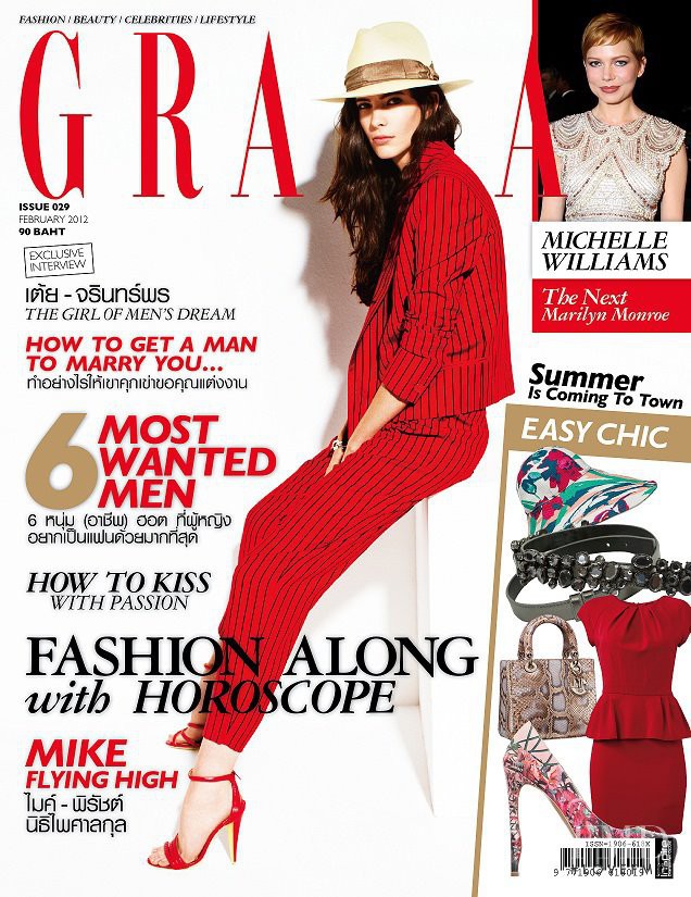  featured on the Grazia Thailand cover from February 2012