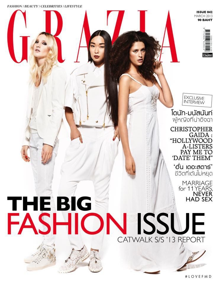  featured on the Grazia Thailand cover from March 2013