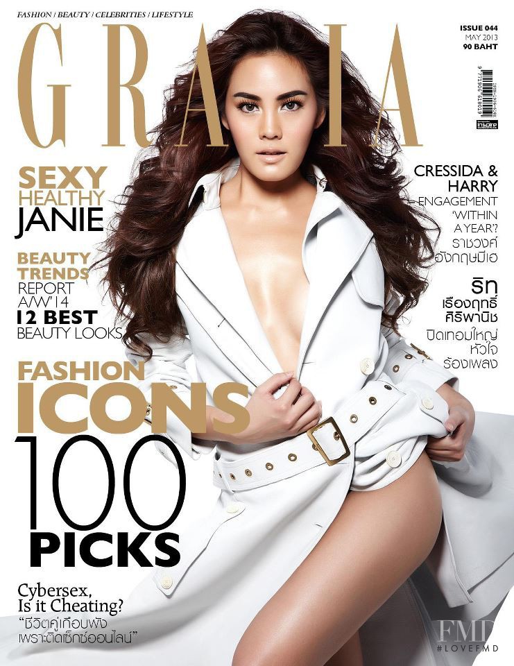 Janie Thienphosuvan featured on the Grazia Thailand cover from May 2013