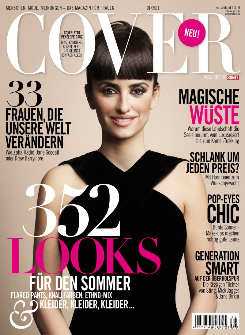 Penélope Cruz featured on the Cover Germany cover from January 2011