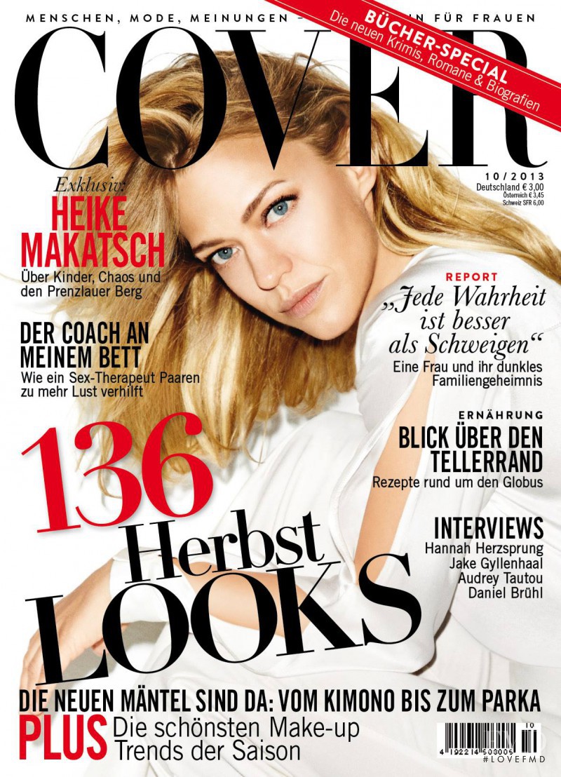 Heike Makatsch featured on the Cover Germany cover from October 2013