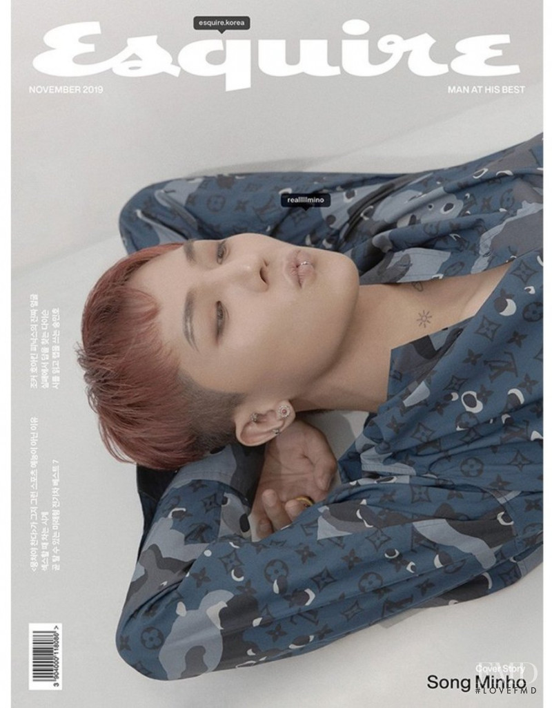 Song Minho featured on the Esquire Korea cover from November 2019