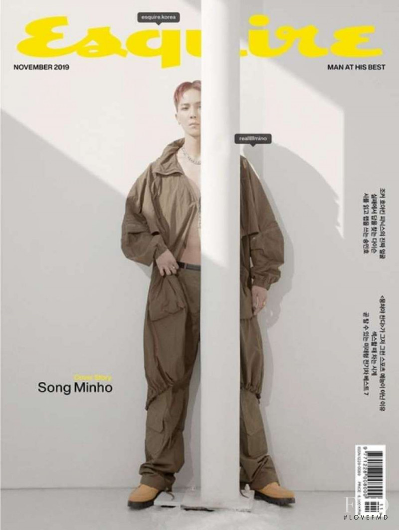 Song Minho featured on the Esquire Korea cover from November 2019