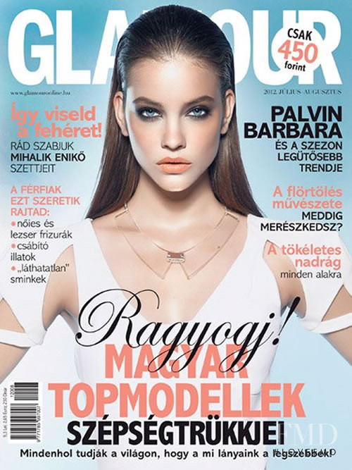 Barbara Palvin featured on the Glamour Hungary cover from July 2012