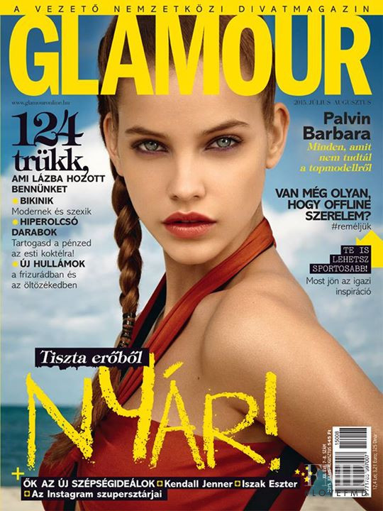 Barbara Palvin featured on the Glamour Hungary cover from July 2015