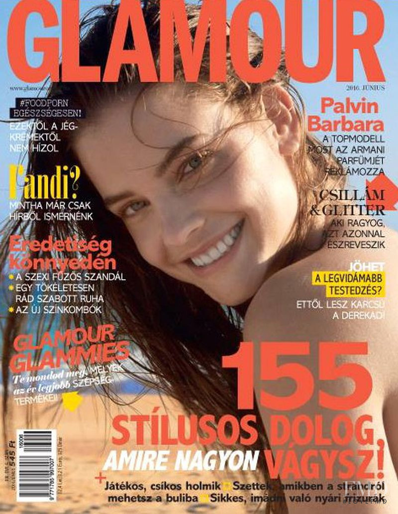 Barbara Palvin featured on the Glamour Hungary cover from June 2016