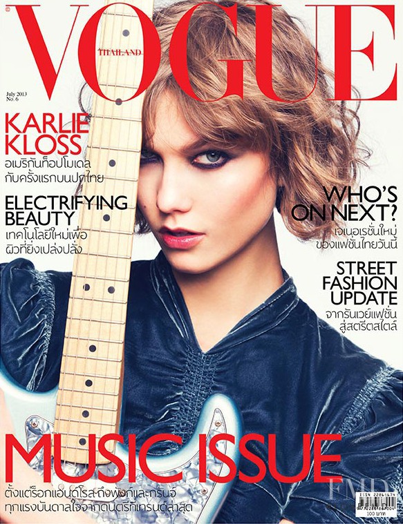 Karlie Kloss featured on the Vogue Thailand cover from July 2013