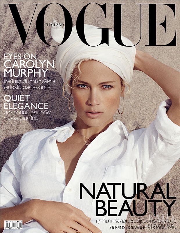 Carolyn Murphy featured on the Vogue Thailand cover from June 2013