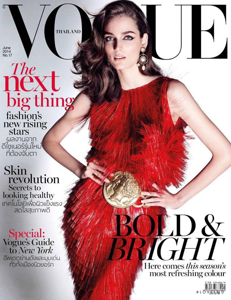 Zuzanna Bijoch featured on the Vogue Thailand cover from June 2014