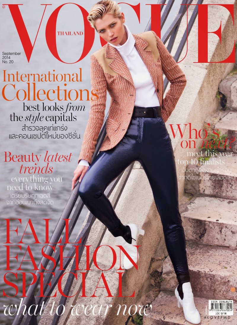 Hana Jirickova featured on the Vogue Thailand cover from September 2014