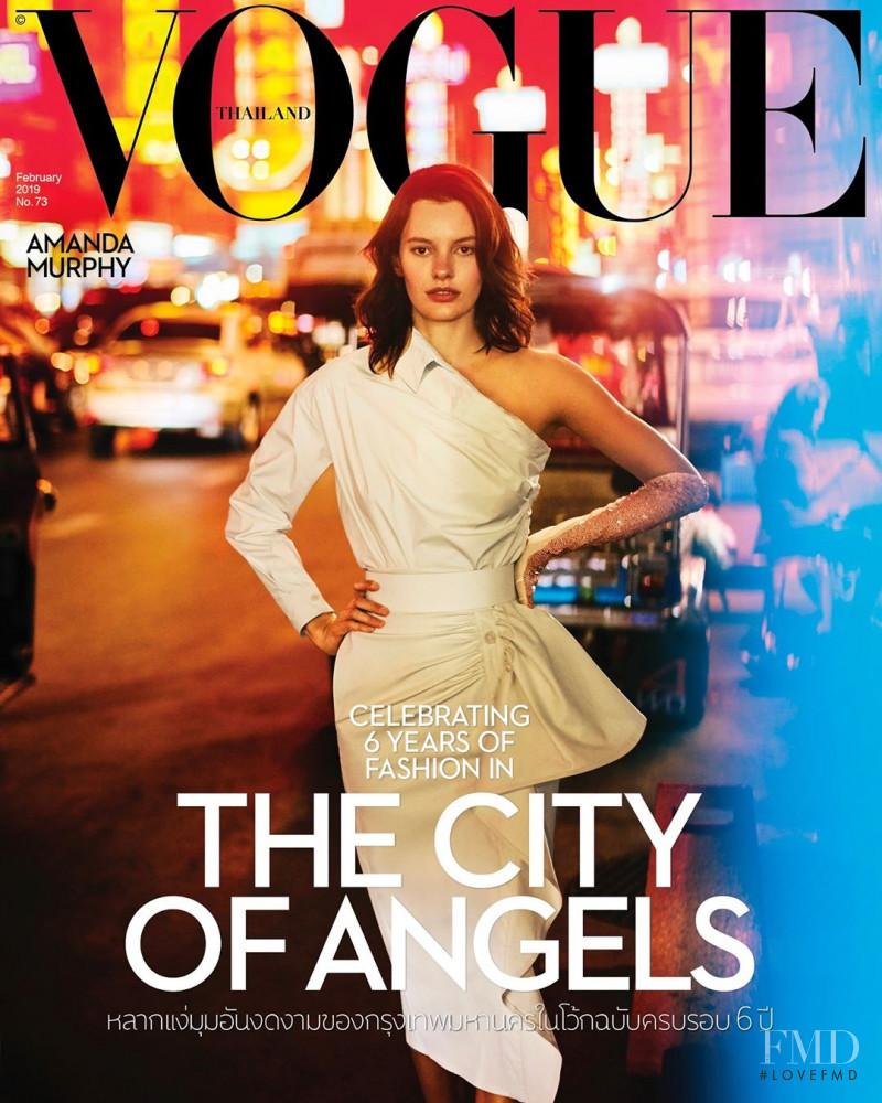 Amanda Murphy featured on the Vogue Thailand cover from February 2019
