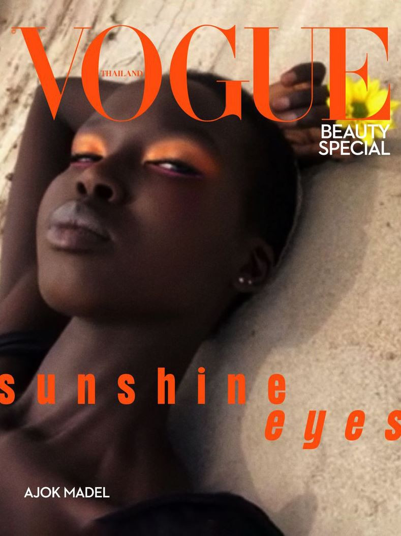 Ajok Madel featured on the Vogue Thailand cover from May 2020