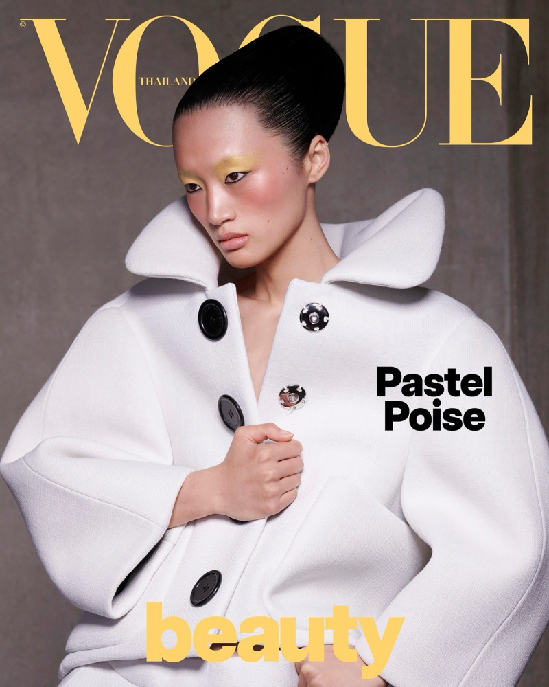 Yilan Hua featured on the Vogue Thailand cover from February 2025