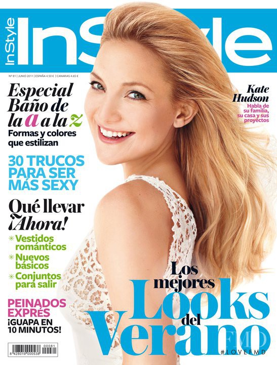 Kate Hudson featured on the InStyle Spain cover from June 2011