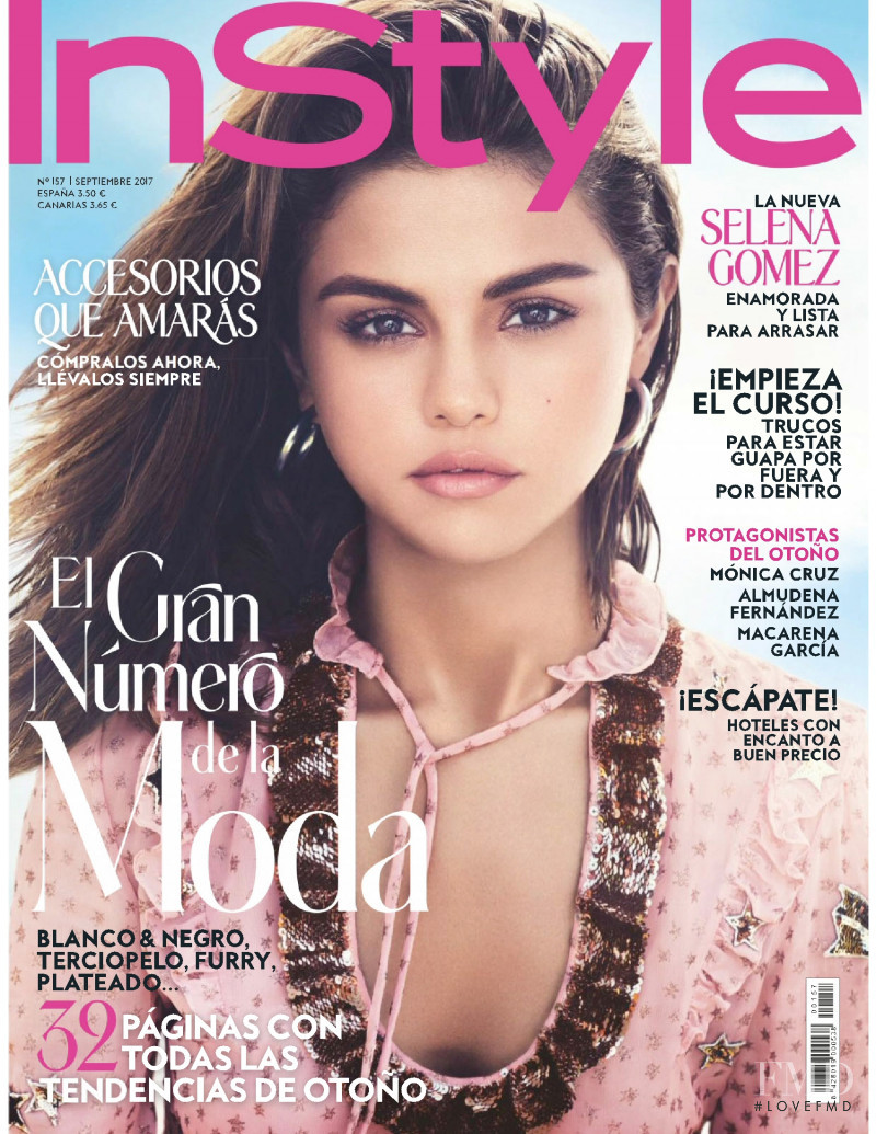 Selena Gomez featured on the InStyle Spain cover from September 2017