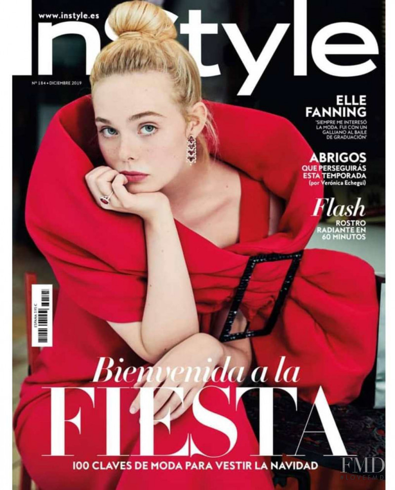 Elle Fanning  featured on the InStyle Spain cover from December 2019