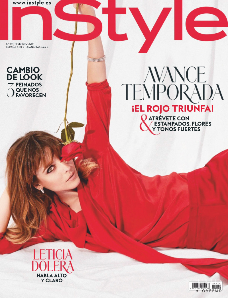 Leticia Dolera featured on the InStyle Spain cover from February 2019