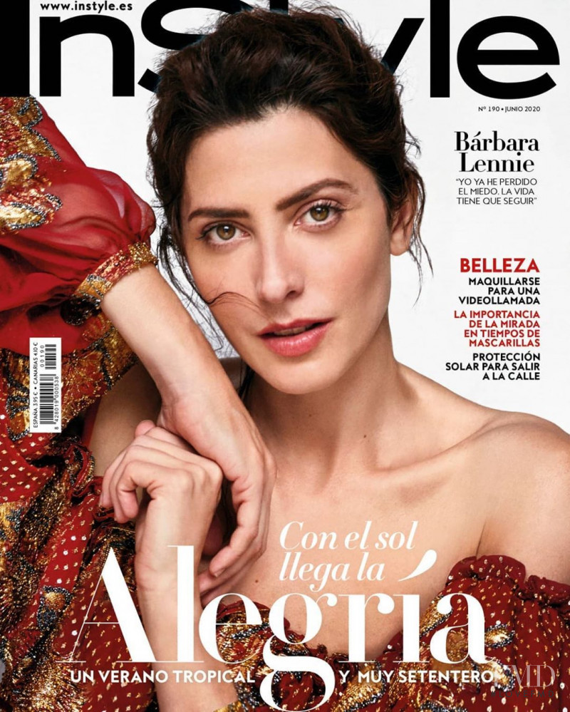 Barbara Lennie featured on the InStyle Spain cover from June 2020