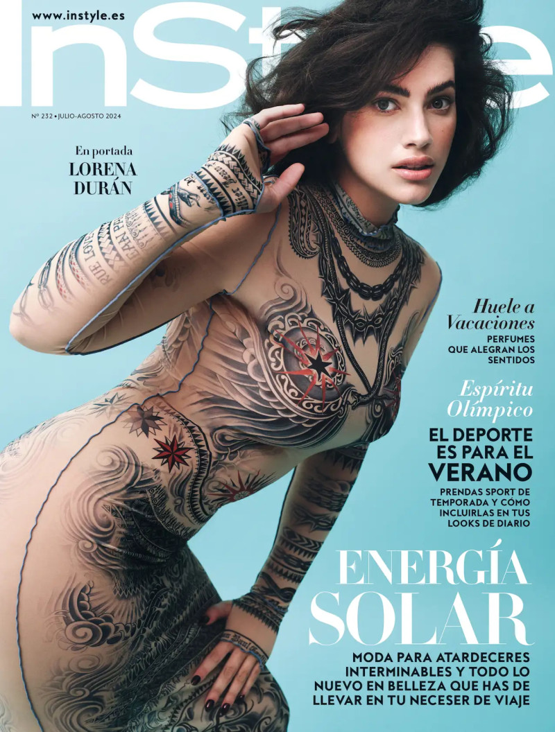 Lorena Duran featured on the InStyle Spain cover from July 2024