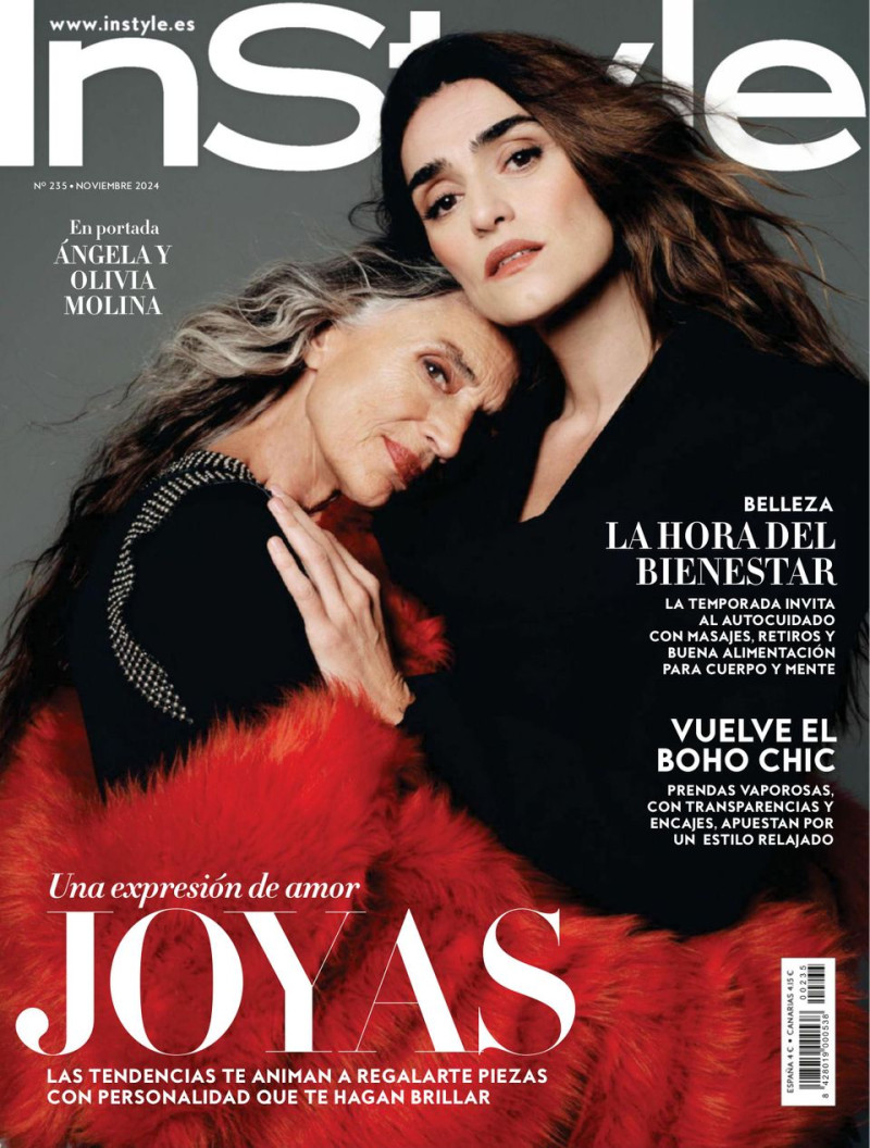 Angela Molina, Olivia Molina featured on the InStyle Spain cover from November 2024