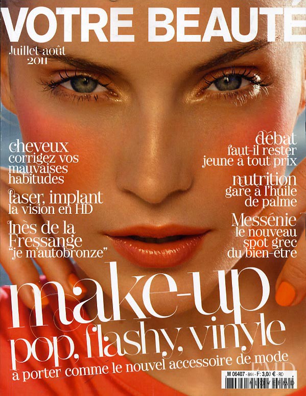 featured on the Votre Beauté Belgium cover from July 2011