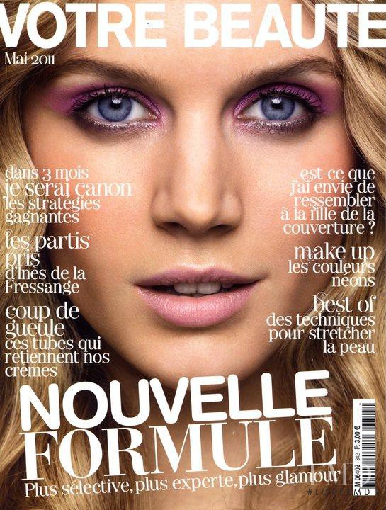Jayne Moore featured on the Votre Beauté Belgium cover from May 2011
