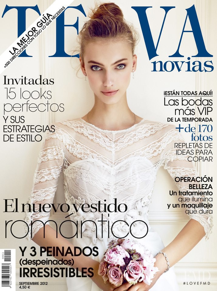 Angelika Skulimowska featured on the Telva Novias cover from September 2012