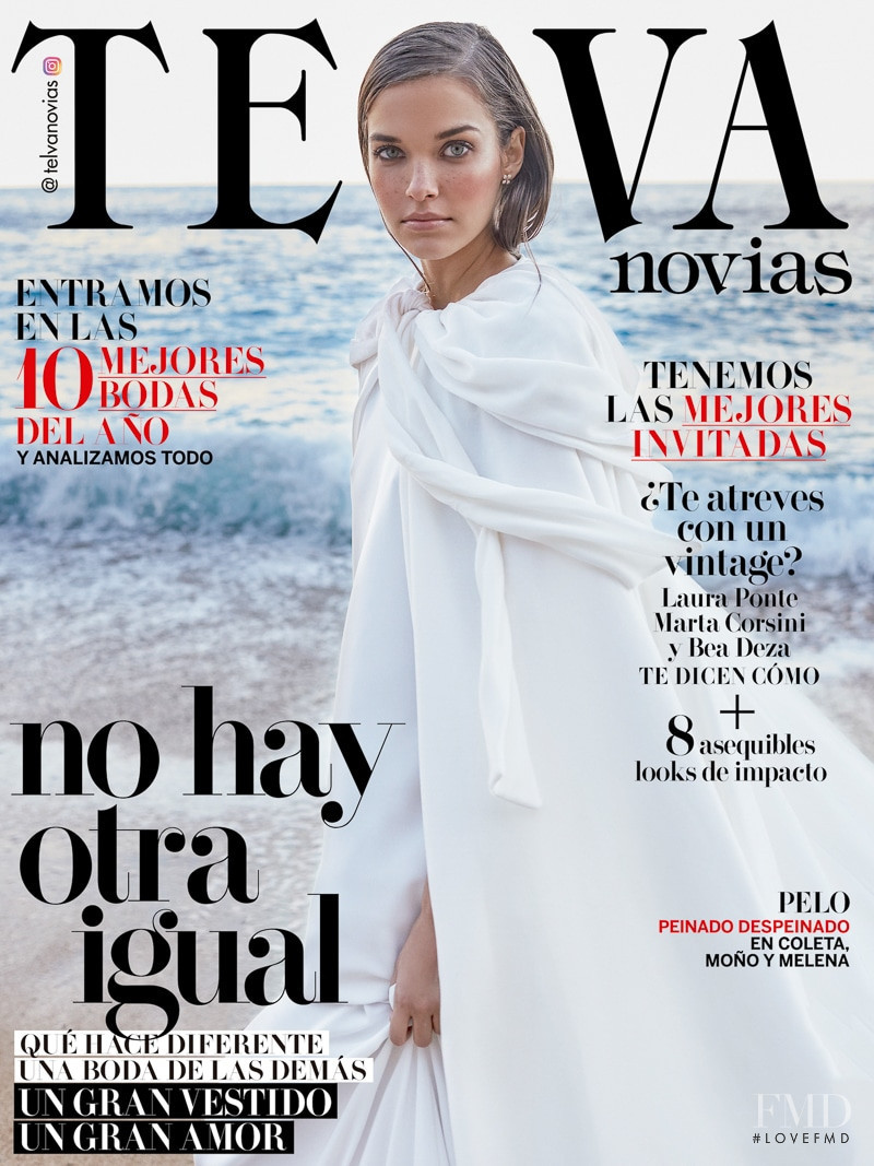 Gara Arias featured on the Telva Novias cover from February 2018