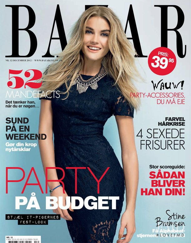 Amalie Nilsson featured on the Bazar cover from December 2012