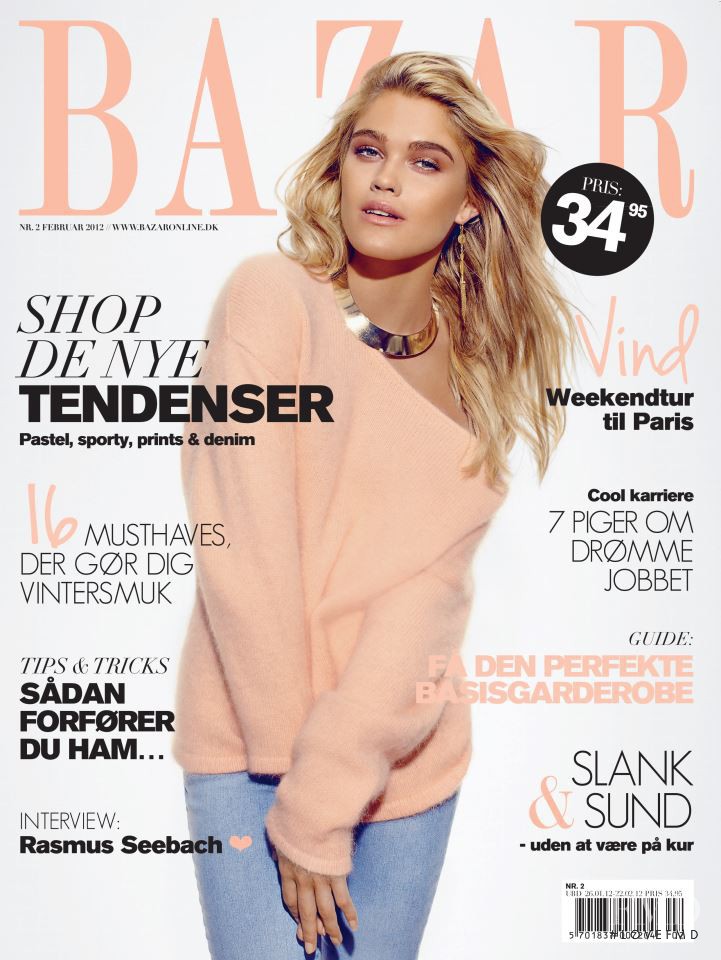 Amalie Nilsson featured on the Bazar cover from February 2012