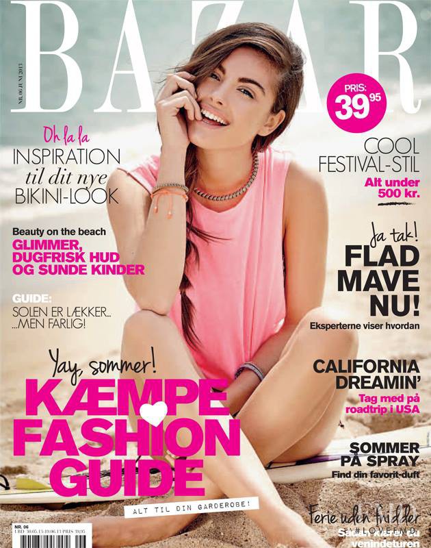 Paula Boluda featured on the Bazar cover from June 2013