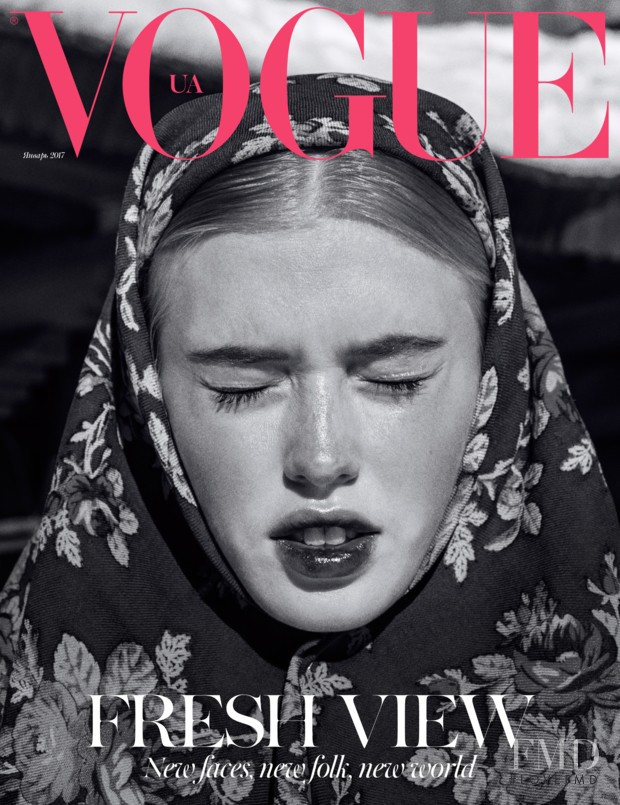  featured on the Vogue Ukraine cover from January 2017