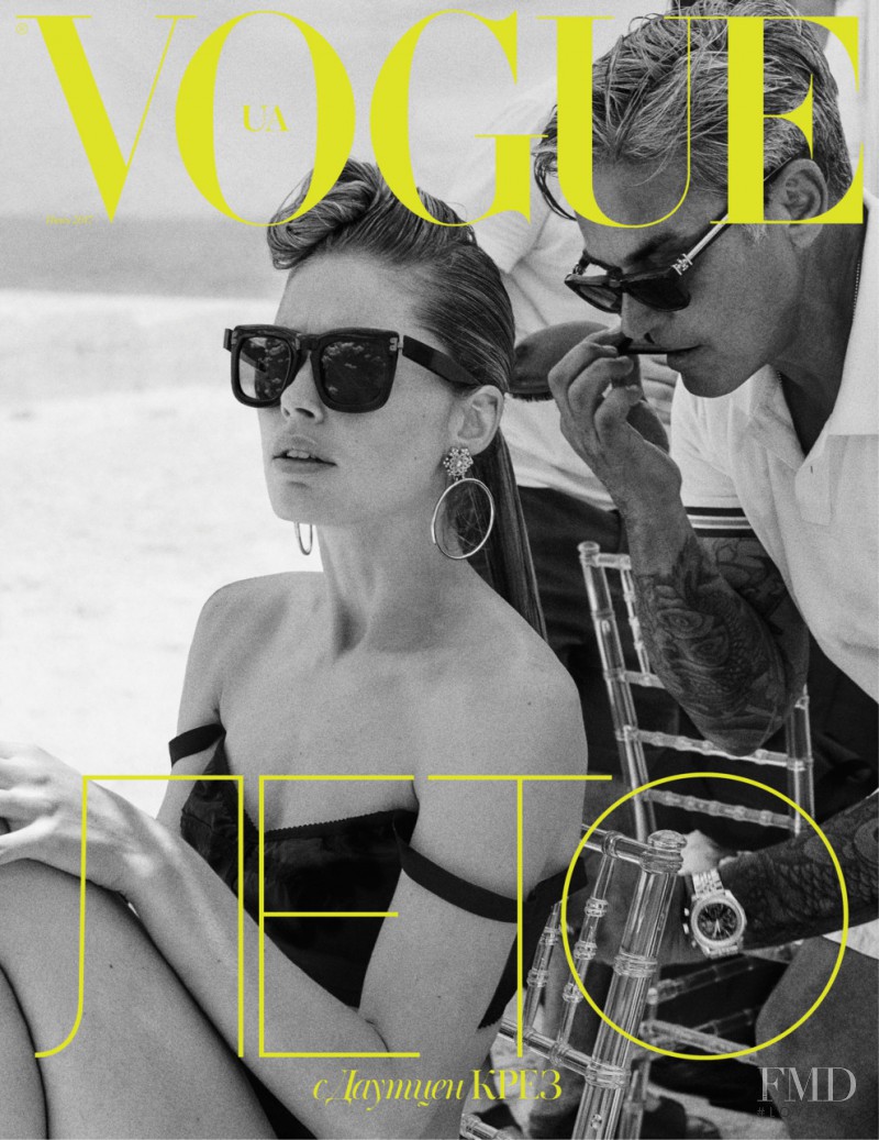 Doutzen Kroes featured on the Vogue Ukraine cover from June 2017