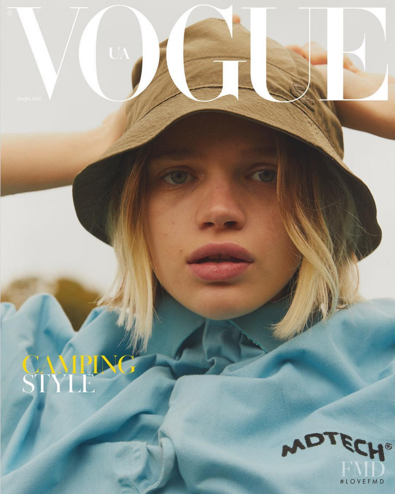Stella Lucia featured on the Vogue Ukraine cover from November 2018