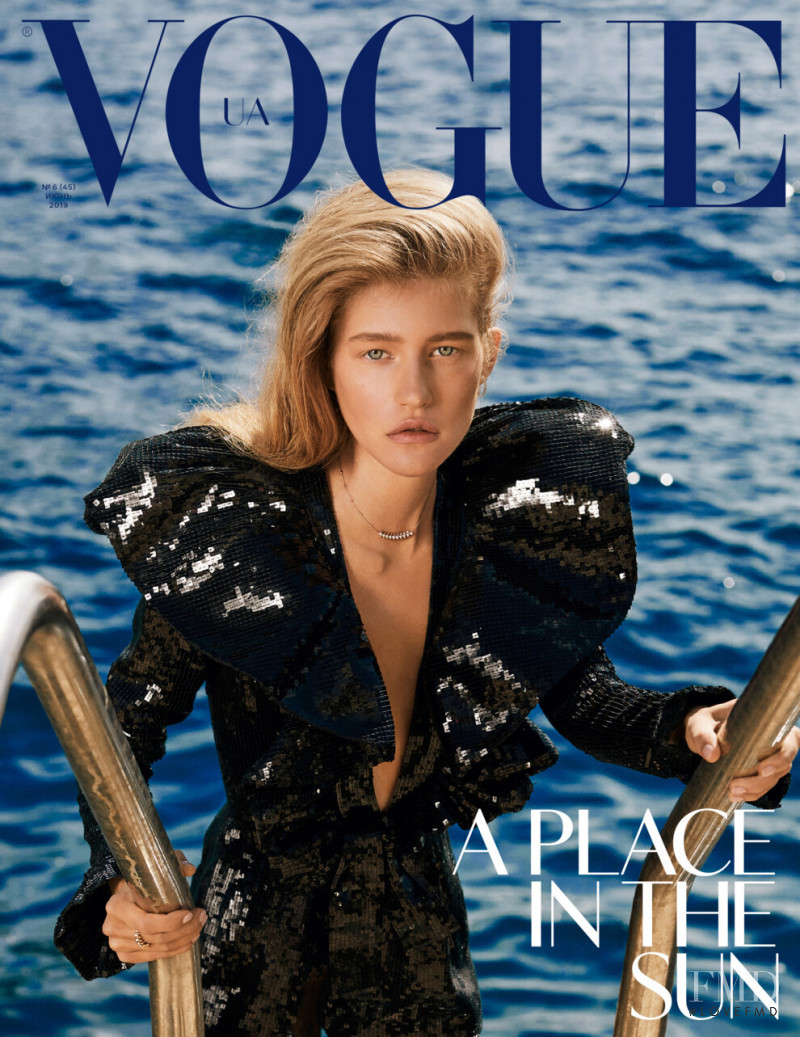 Mariam de Vinzelle featured on the Vogue Ukraine cover from June 2019
