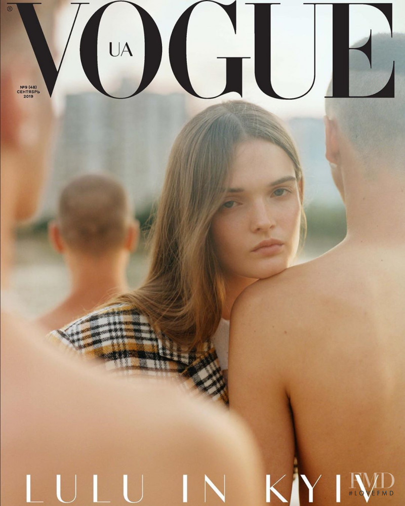 Lulu Tenney featured on the Vogue Ukraine cover from September 2019
