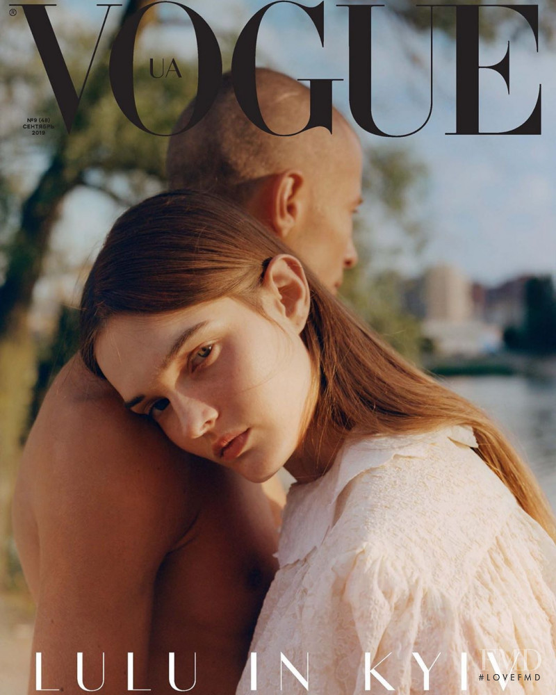Lulu Tenney featured on the Vogue Ukraine cover from September 2019