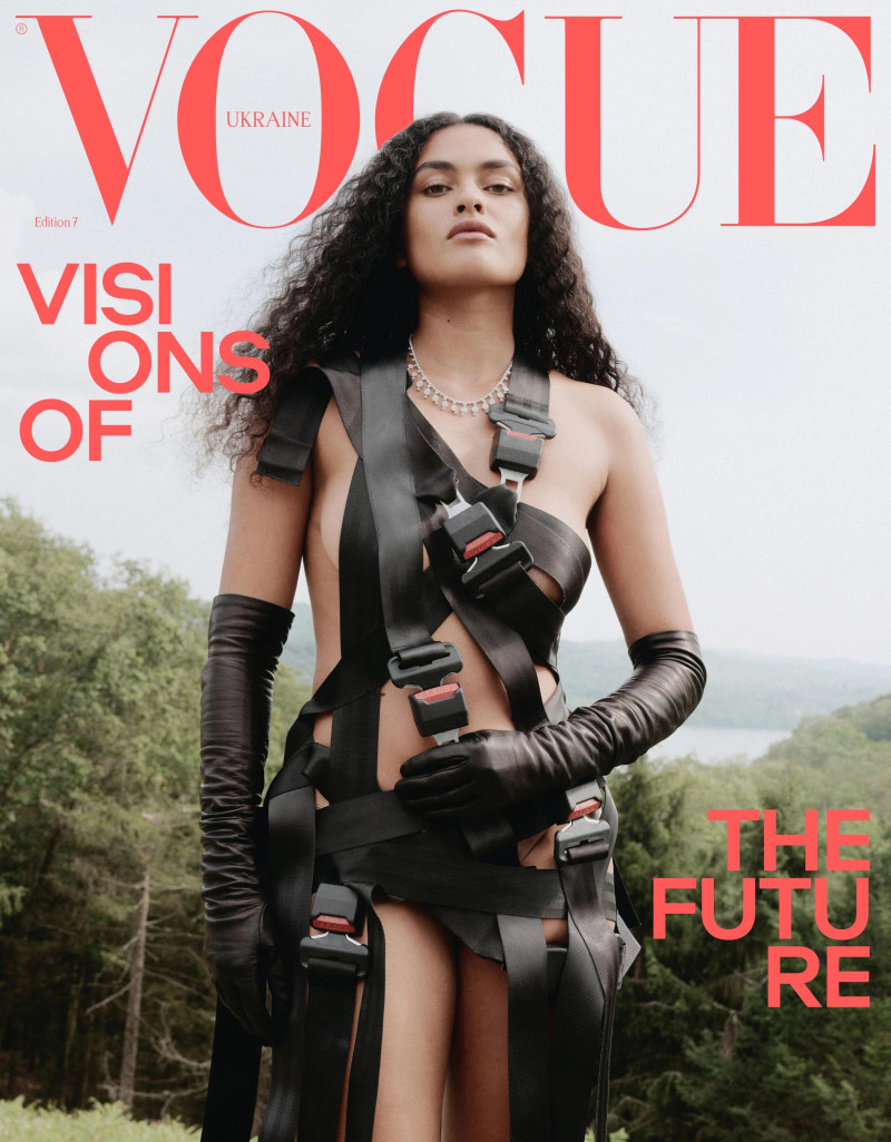 Ylang Messenguiral featured on the Vogue Ukraine cover from November 2024