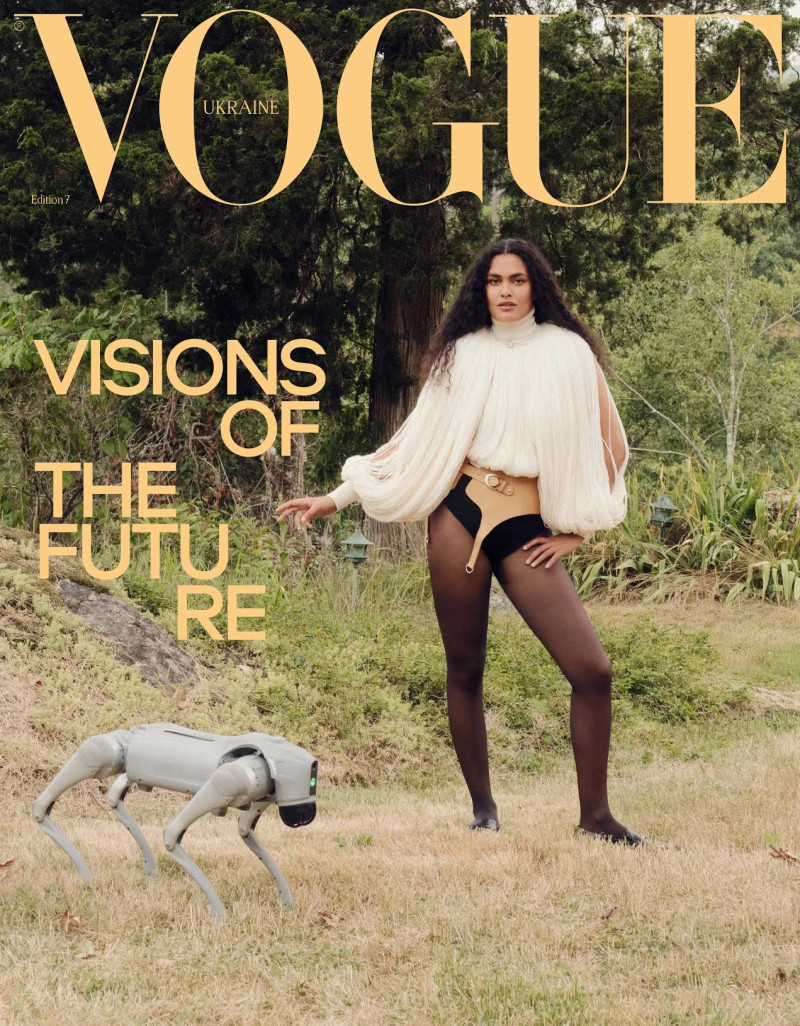 Ylang Messenguiral featured on the Vogue Ukraine cover from November 2024