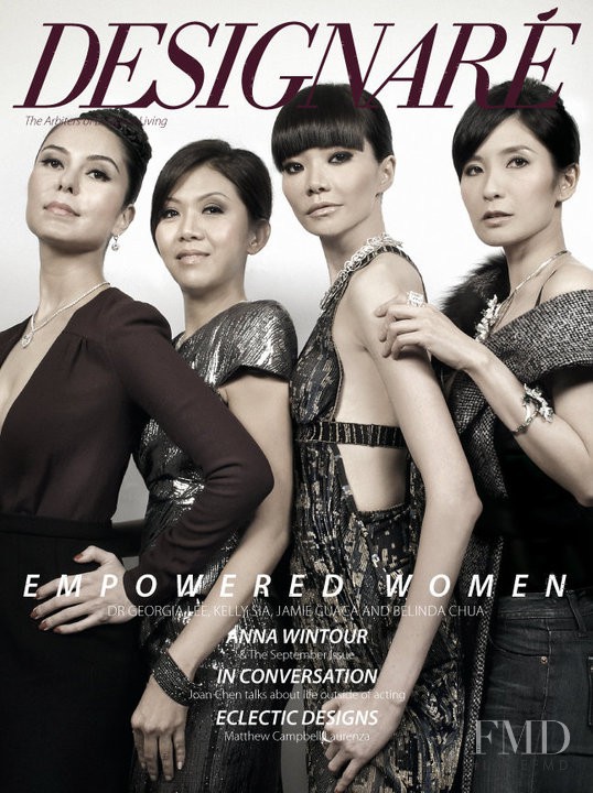 Georgia Lee, Kelly Sia, Jamie Guaca, Belinda Chua featured on the Designaré cover from October 2009