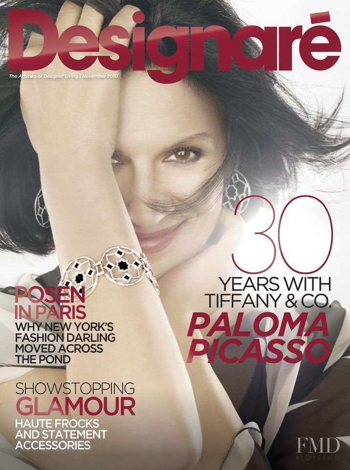 Paloma Picasso featured on the Designaré cover from November 2010