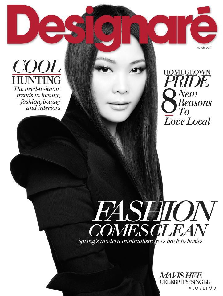 Mavis Hee featured on the Designaré cover from March 2011