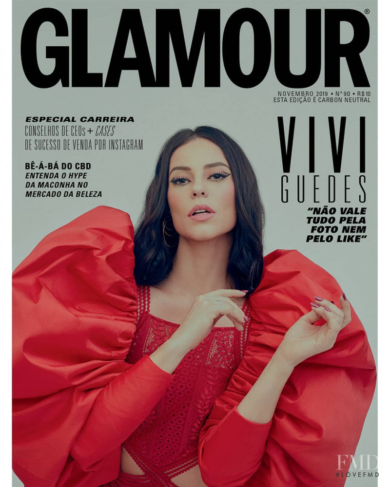 Vivi Guedes featured on the Glamour Brazil cover from November 2019