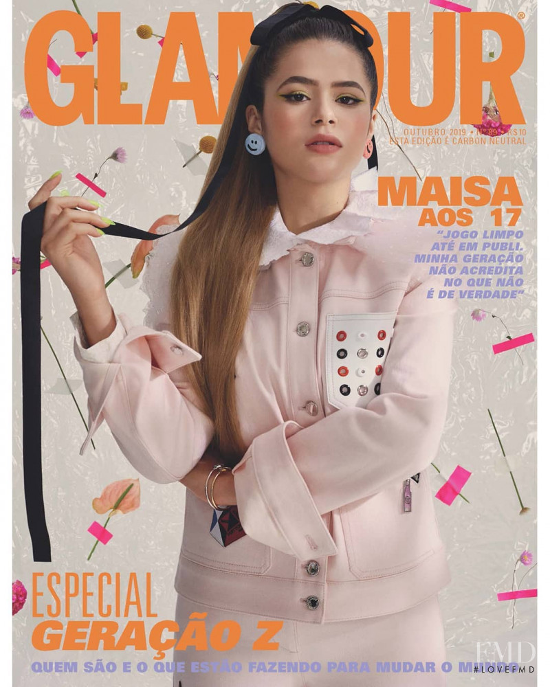 Maisa Silva featured on the Glamour Brazil cover from October 2019