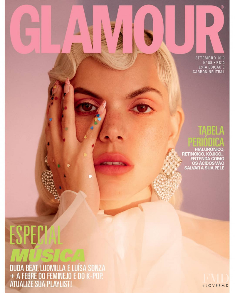 Duda Beat featured on the Glamour Brazil cover from September 2019