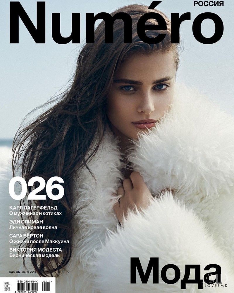 Taylor Hill featured on the Numéro Russia cover from October 2015