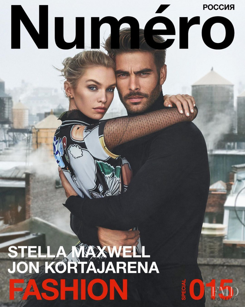 Stella Maxwell, Jon Kortajarena featured on the Numéro Russia cover from December 2019